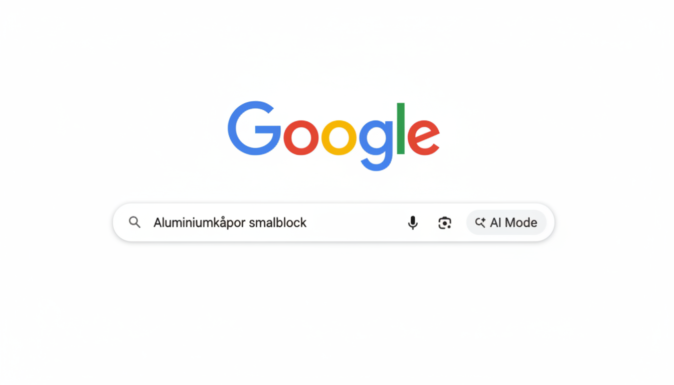 Google sökning efter aluminiumkåpor smallblock - Jalopy syns i sökmotorer